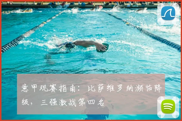 意甲观赛指南:比萨维罗纳濒临降级,三强激战第四名